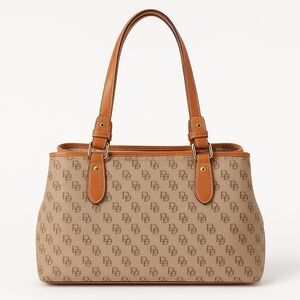Dooney & Bourke Brown Logo Shoulder Bag